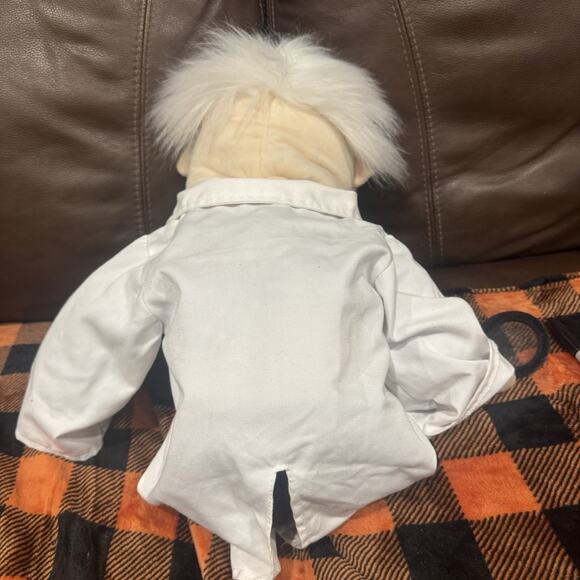 Dr I N Stein Puppet Hand Puppet 26” Ventriloquist With Glasses Magnifying Glass - Picture 4 of 7